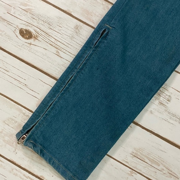 J Brand Teal Side Zipper Jeans - Picture 6 of 6